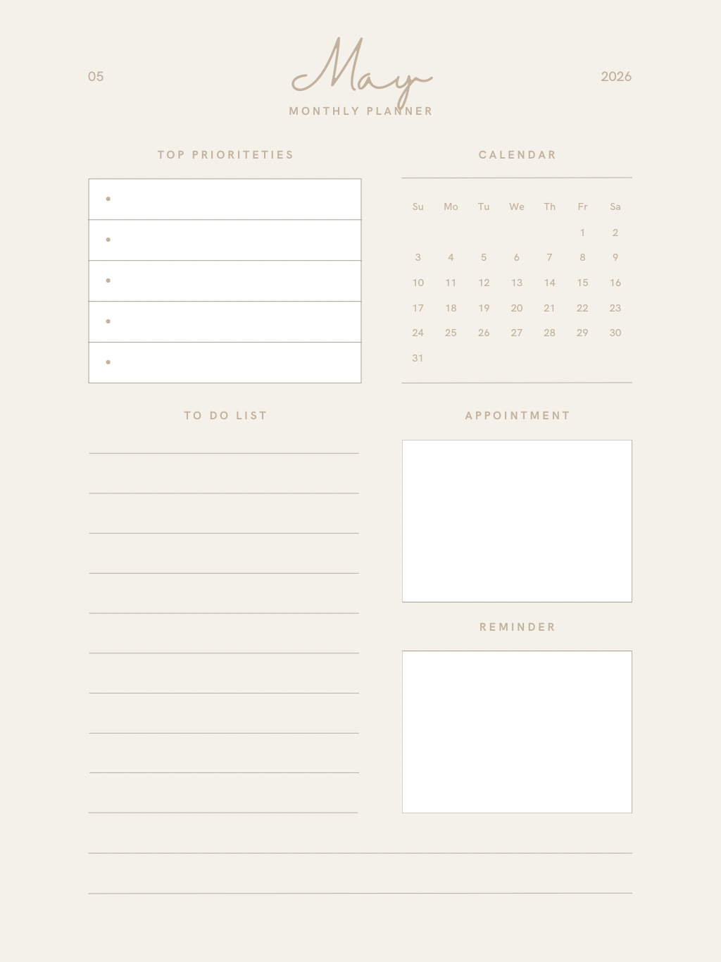Digital planner