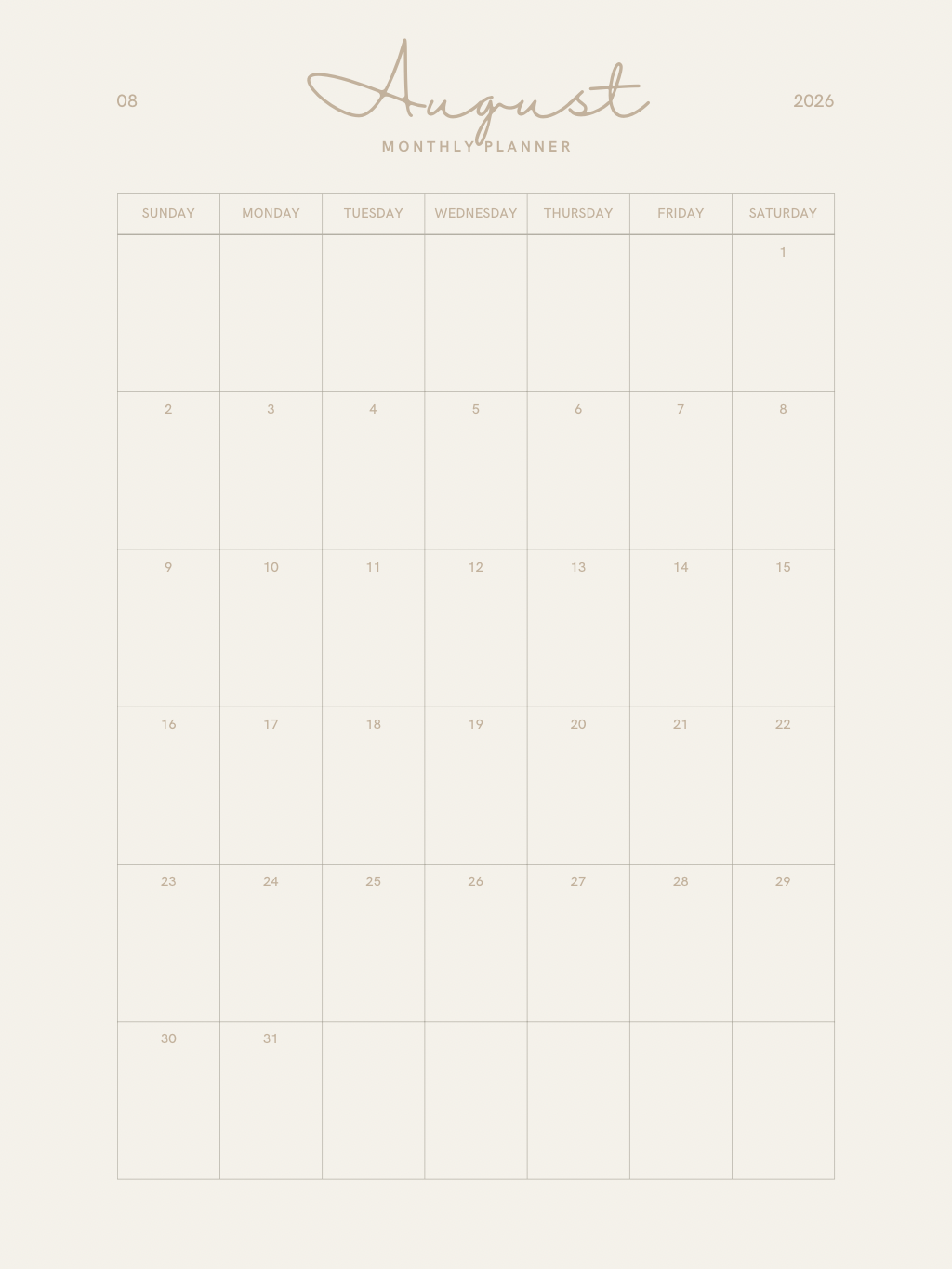 Digital planner