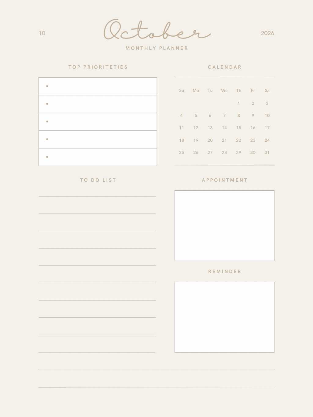 Digital planner