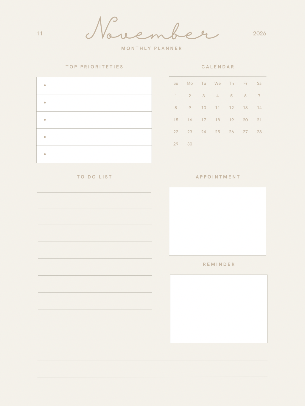 Digital planner
