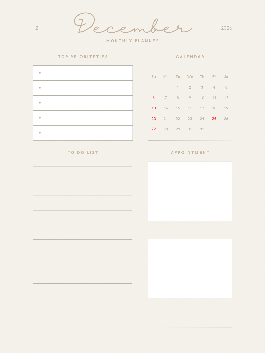 Digital planner