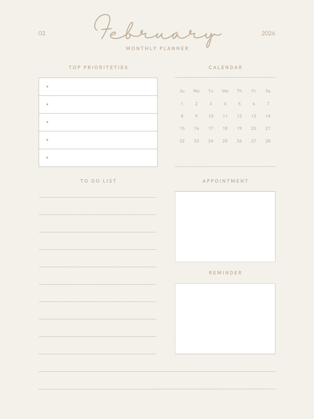 Digital planner