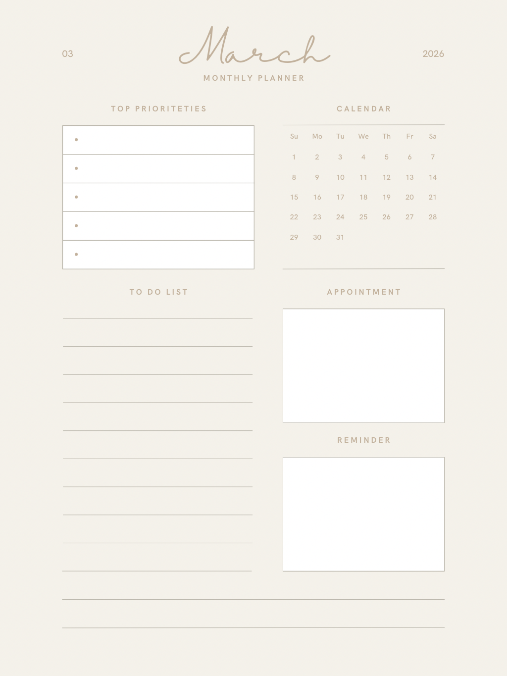Digital planner
